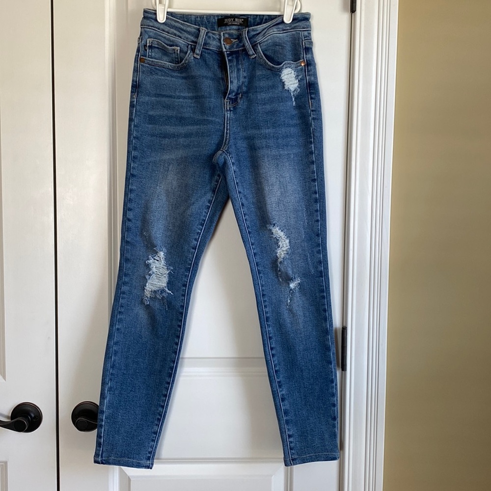 Judy Blue Women's Skinny Jeans in Blue